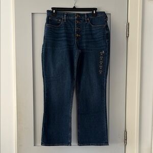 J. Crew Mid-Rise Flare Crop Signature stretch. Button fly Women's Jeans